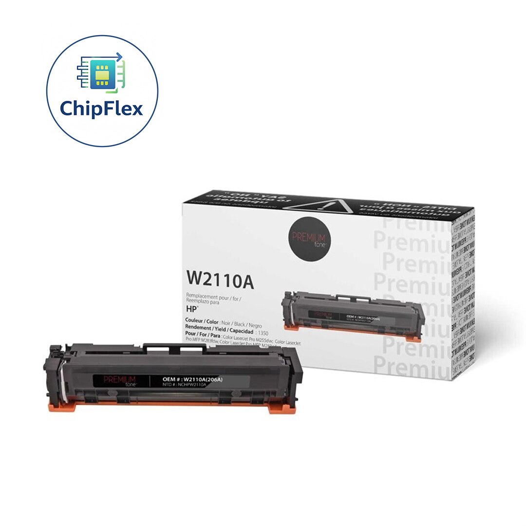 HP 206A W2110A Compatible Premium Tone YRTS Black 1350 pages